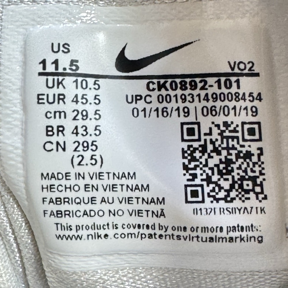 Nike Air Max Uptempo 95 "Bulls" White Red Black Shoes CK0892-101 Men's Size 11.5 - Picture 7 of 11